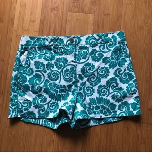 Tory Burch Teal & White Shorts